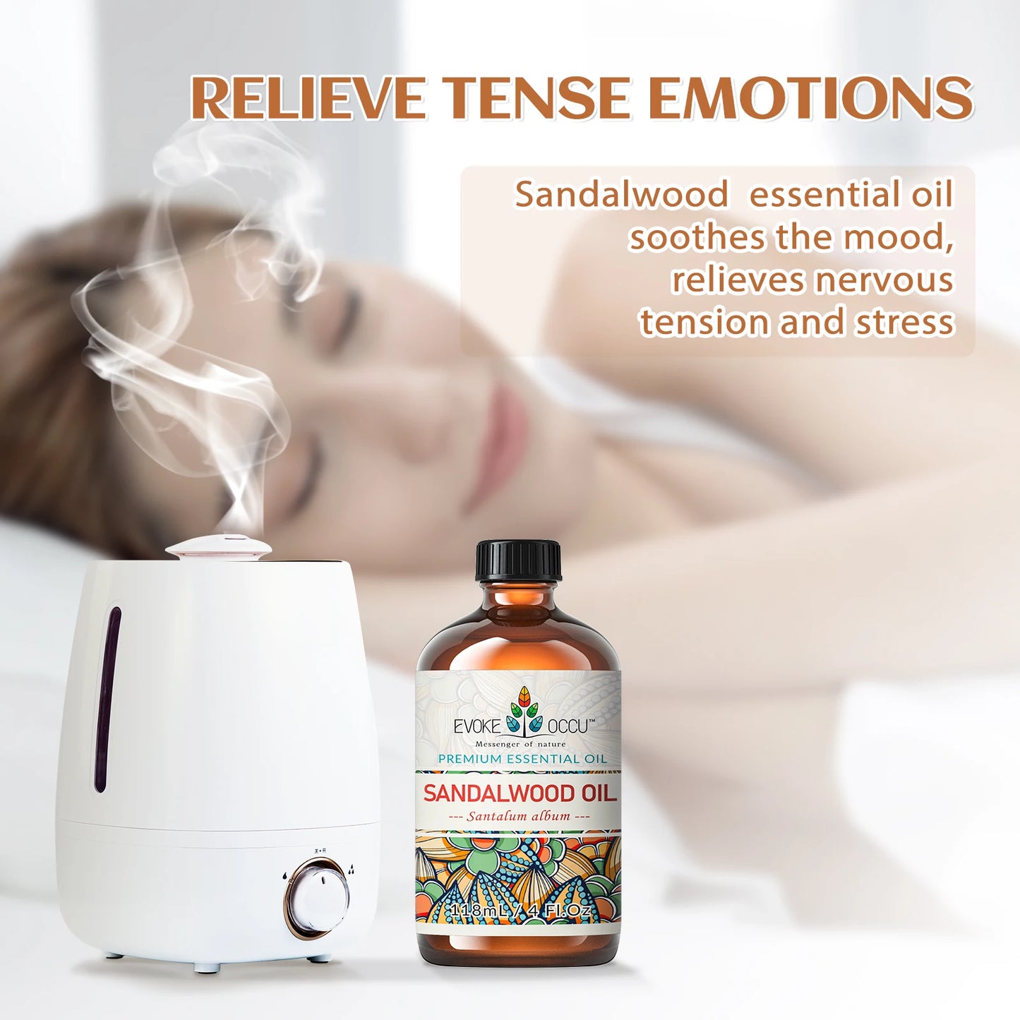 GlowOil™ Santal – Diffuseur, Soin Peau & Ambiance Apaisante