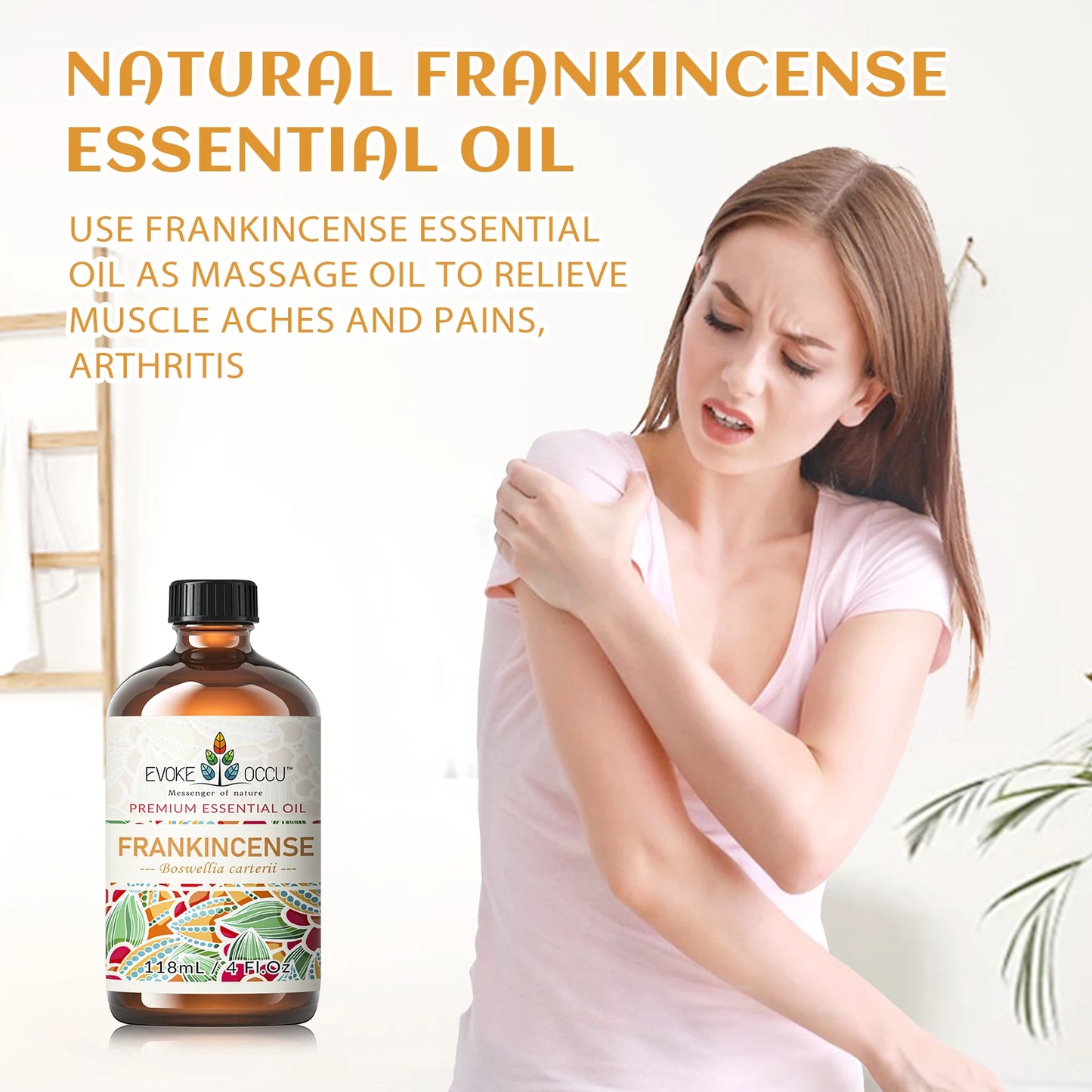 GlowOil™ Encens – Diffuseur, Massage, Peau & Ambiance Spirituelle