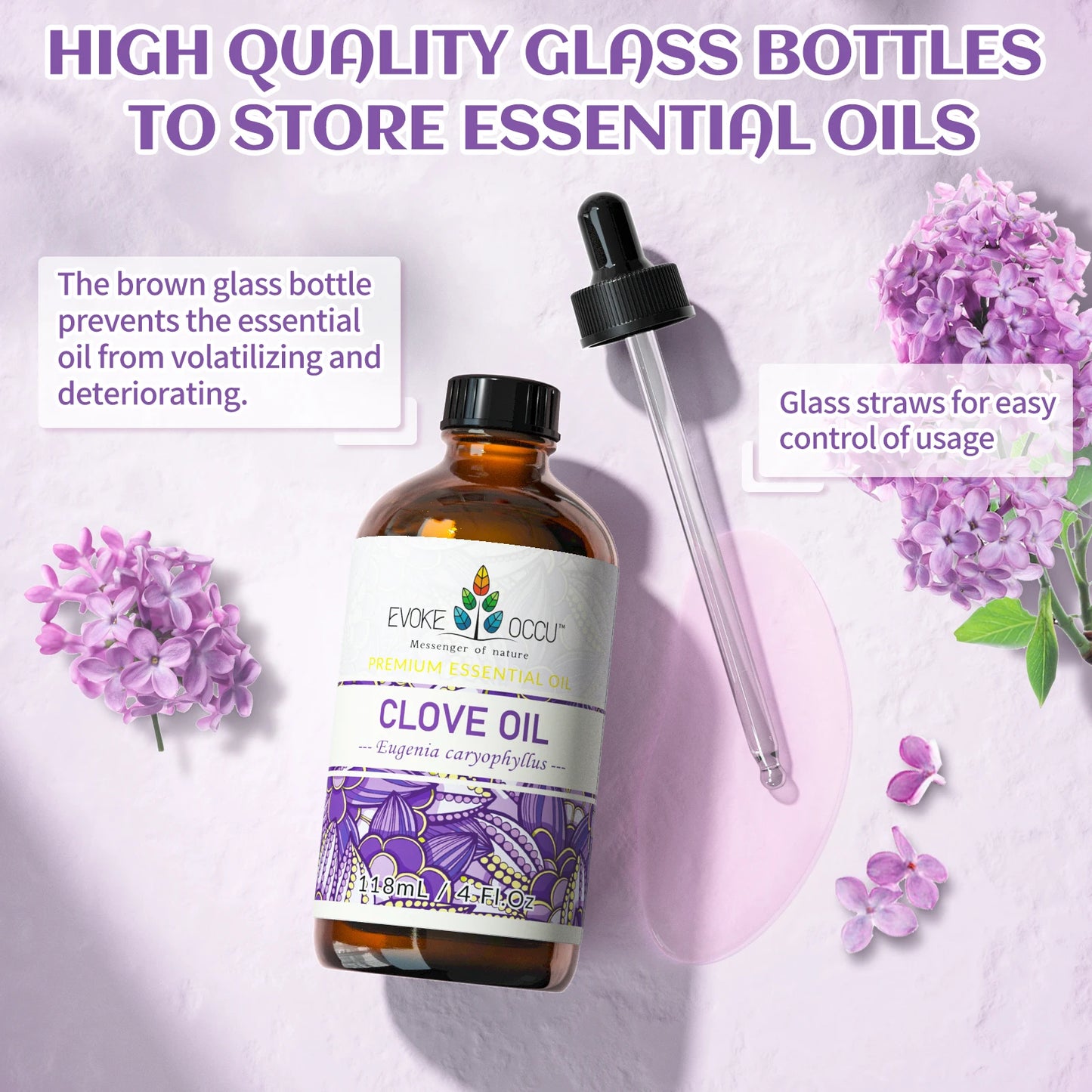 GlowOil™ Clou de Girofle – Diffuseur, Soin Cheveux & Peau, Massage & Ambiance Naturelle
