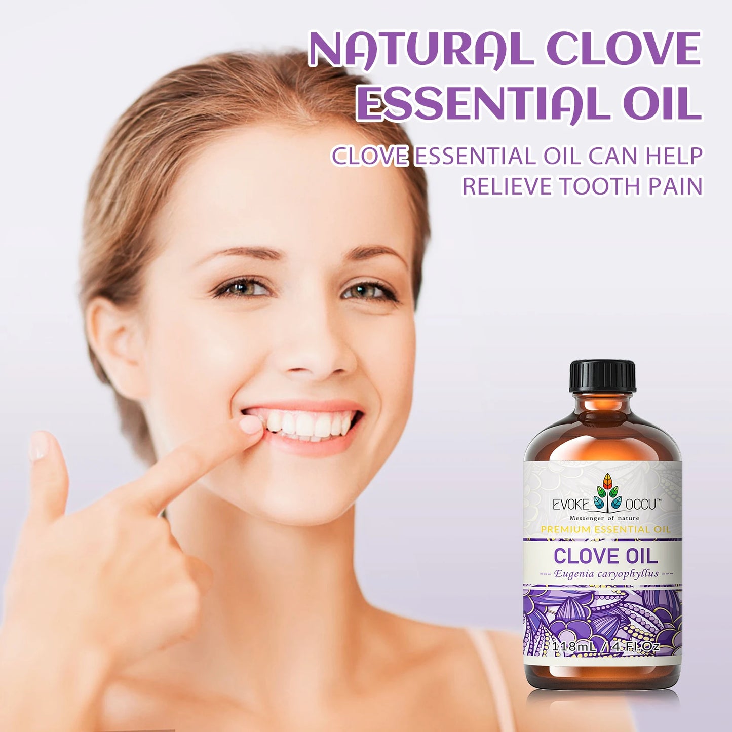 GlowOil™ Clou de Girofle – Diffuseur, Soin Cheveux & Peau, Massage & Ambiance Naturelle