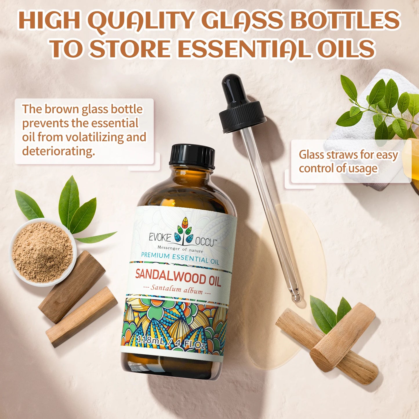 GlowOil™ Santal – Diffuseur, Soin Peau & Ambiance Apaisante