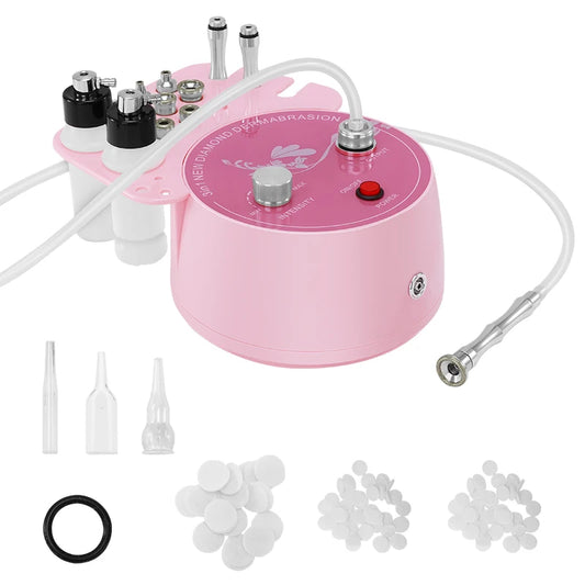 3-en-1 Machine de Microdermabrasion Diamant – Glow Instantané, Peau Nette & Éclatante
