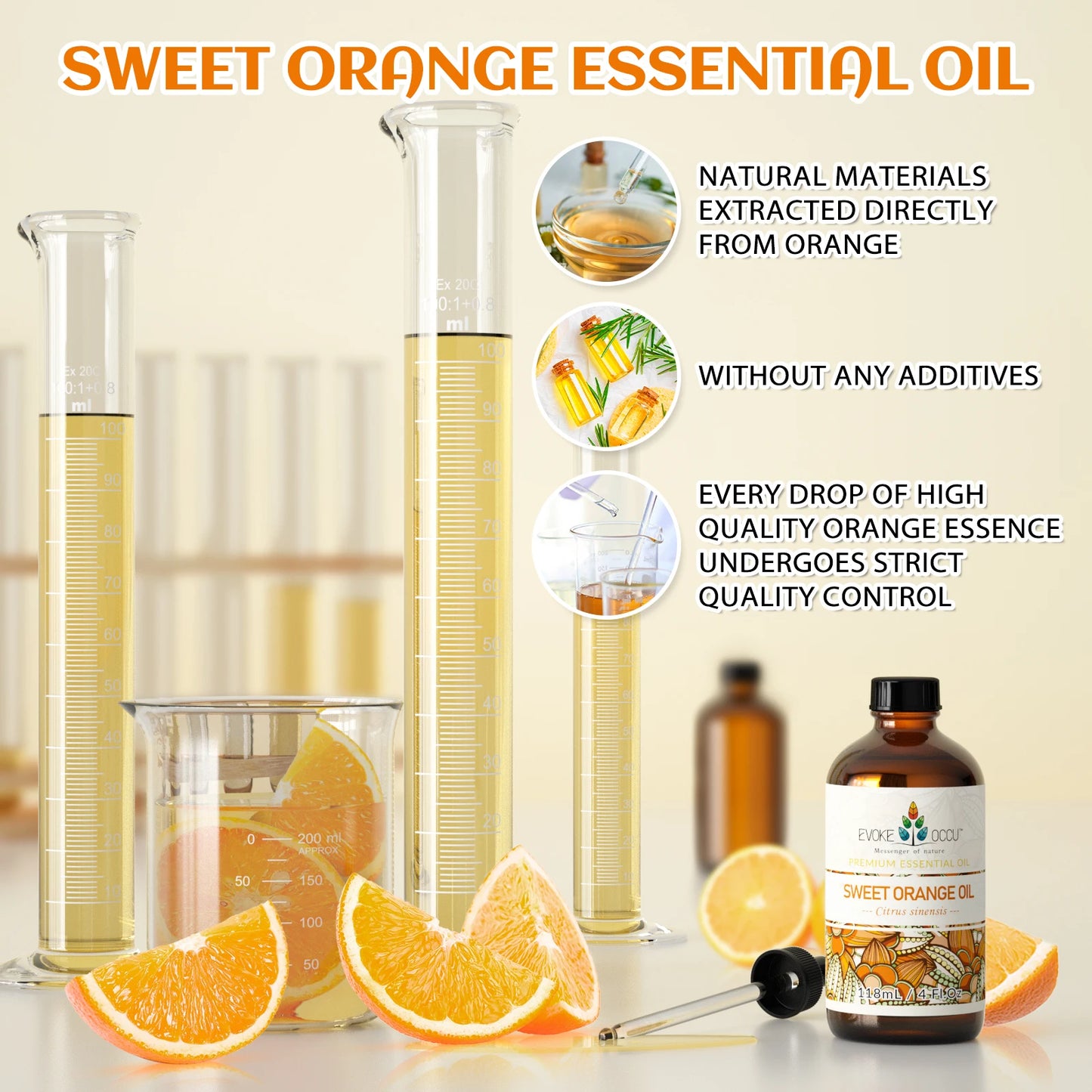 GlowOil™ Orange Douce – Diffuseur, Massage & Ambiance Fraîche