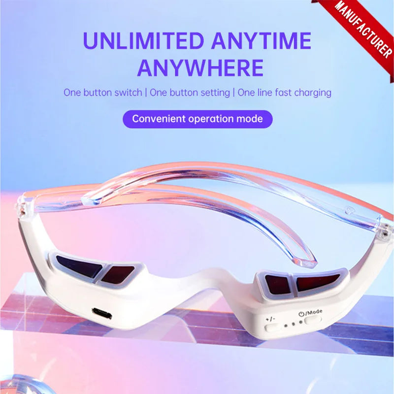 Soin Yeux Glowis – Massage LED Rouge & Anti-Fatigue